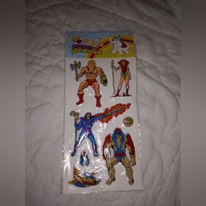 New Old Stock He-Man And The MASTERS Of The Universe Puffy Stickers Unpunched